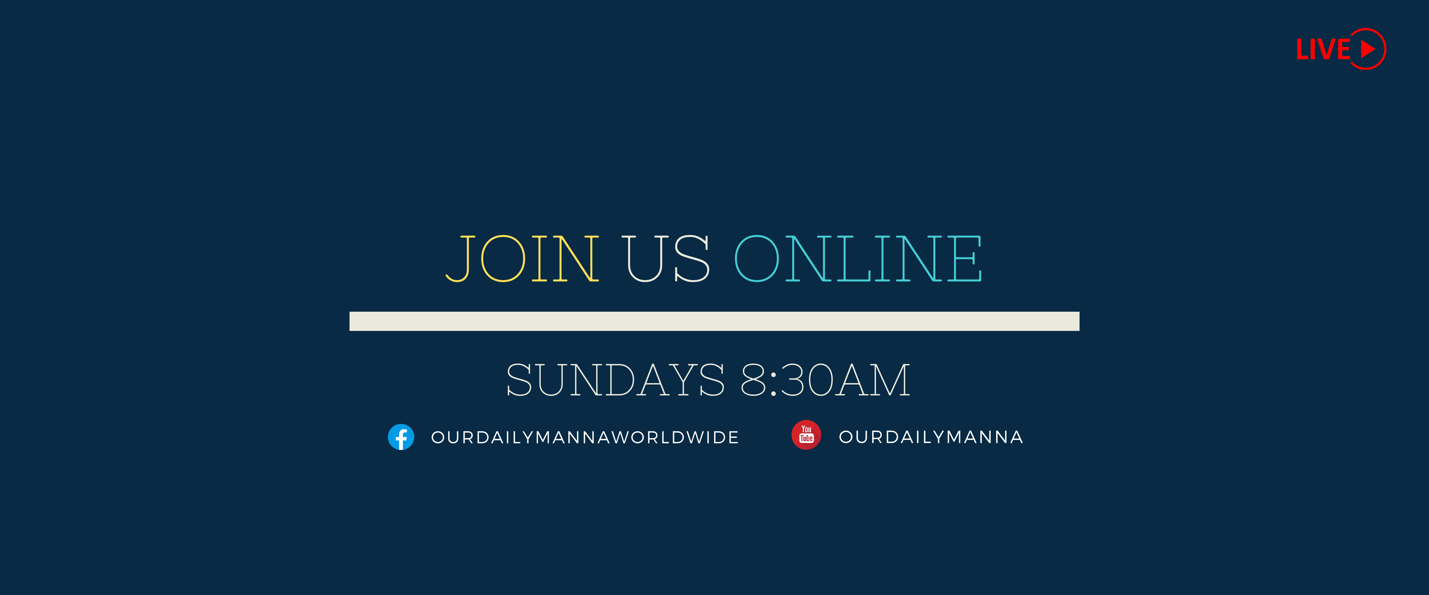 Our Daily Manna 2022 Web Slider