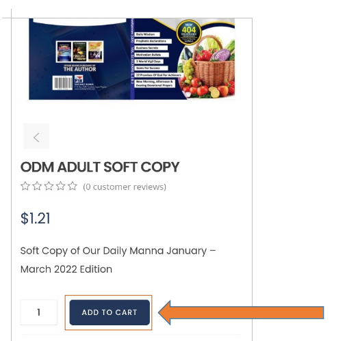 How to order our daily manna softcopy step 4